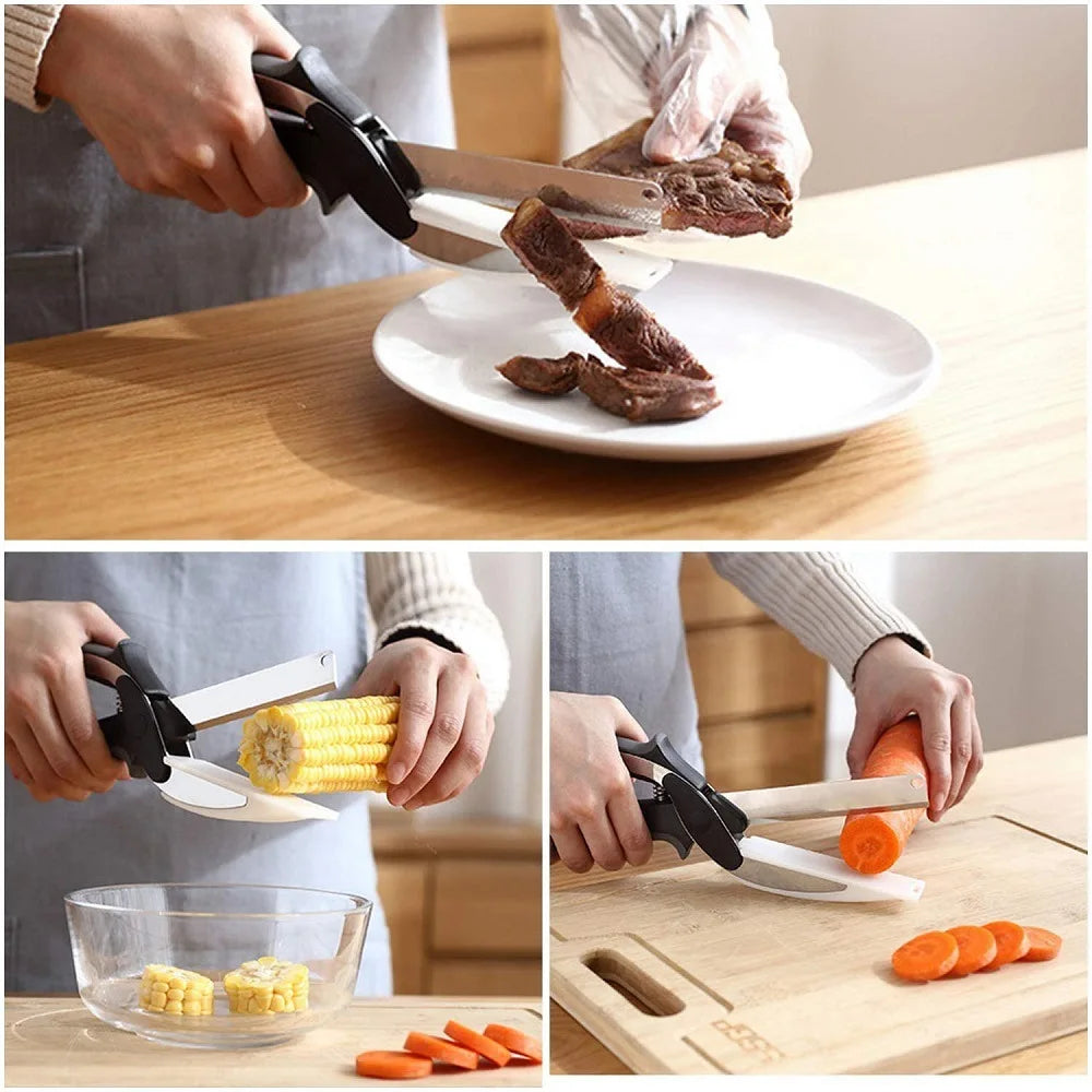 Kitchenscissors Chop scissors with cutting board